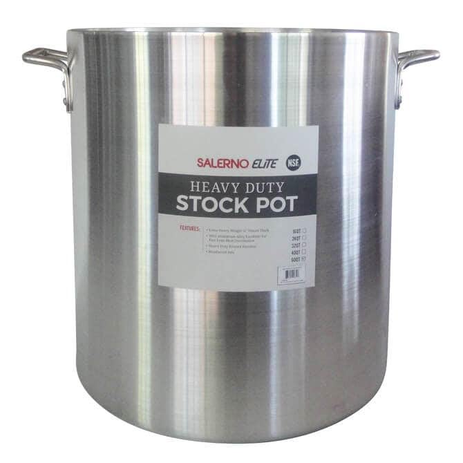60 Quart Aluminum Stock Pot with Riveted Handles I170