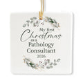 Ceramic 3-inch Square-Shaped Christmas Ornament T325886