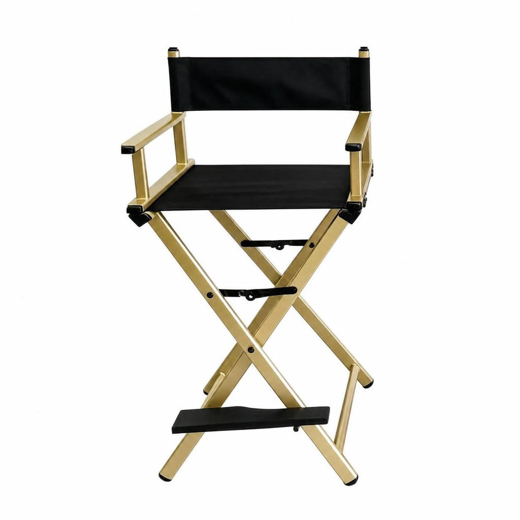 Foldable Adjustable Height Director Chair with Headrest L89351