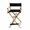 Foldable Adjustable Height Director Chair with Headrest L89351