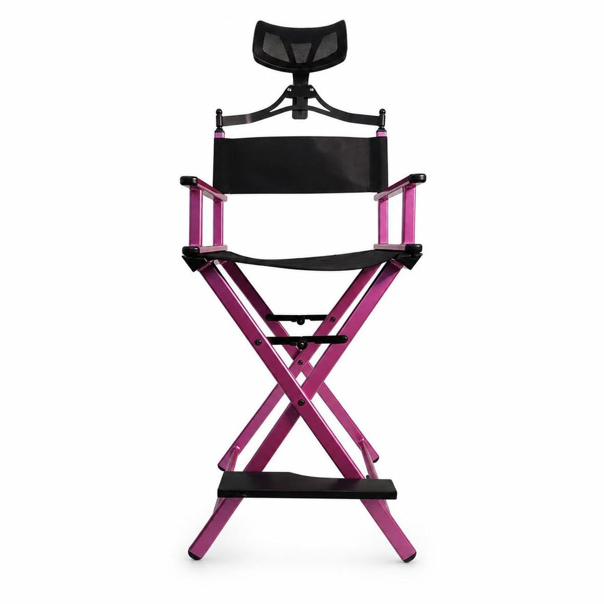 Foldable Adjustable Height Director Chair with Headrest L89351