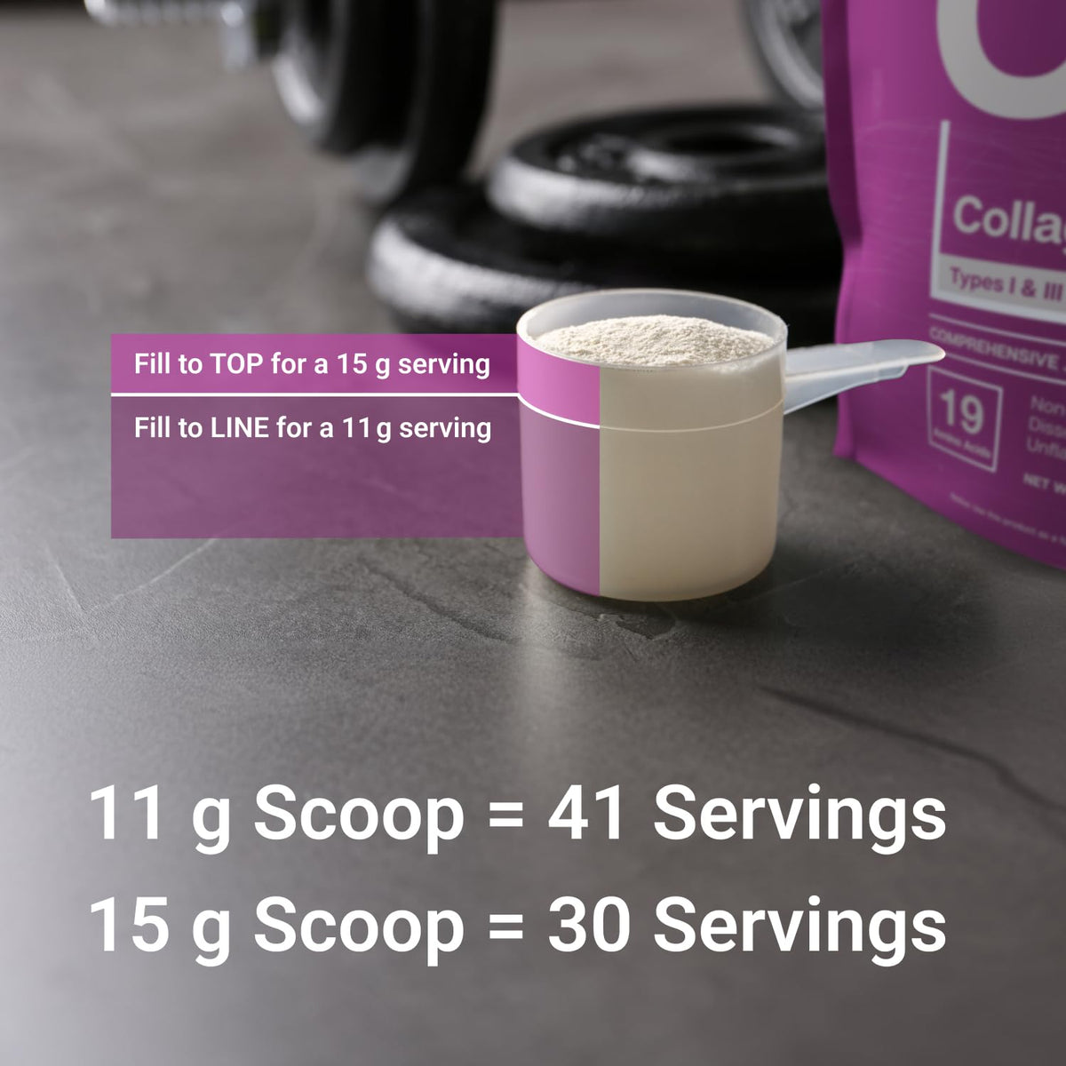 Hydrolyzed Collagen Peptides Powder 30 Servings W4108