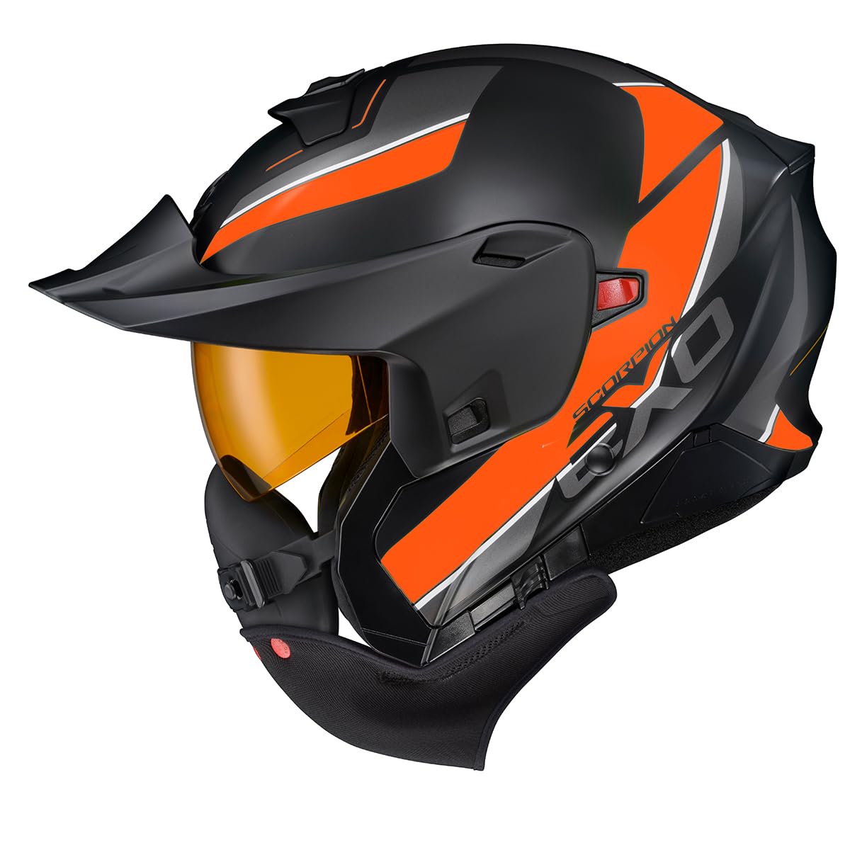 Orange Large Modular Snowmobile Helmet G848