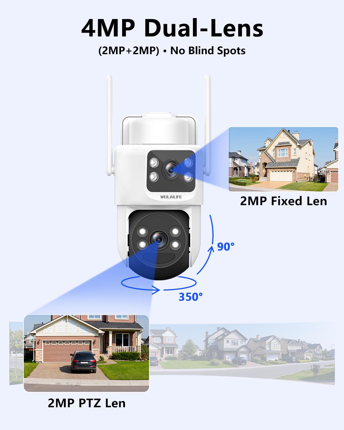 Wireless Security Camera System with 10" HD Monitor J948046