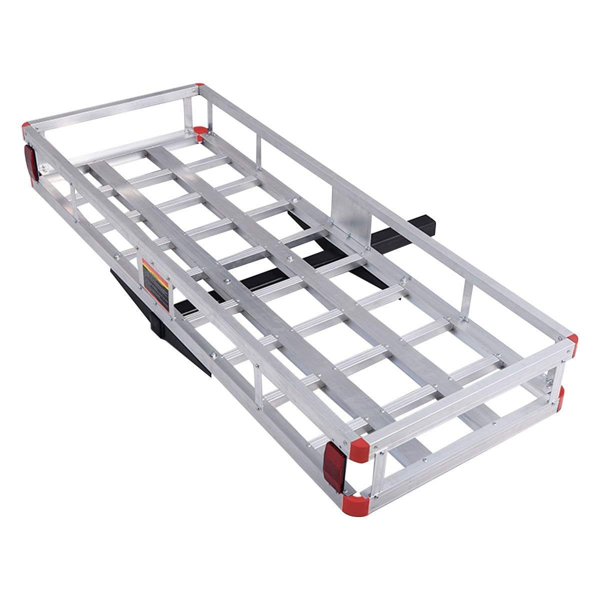 Aluminum Hitch Mount Cargo Carrier 60" x 22" 500LBS Q76839