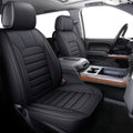 Black Faux Leather Full Set Seat Covers Z289547