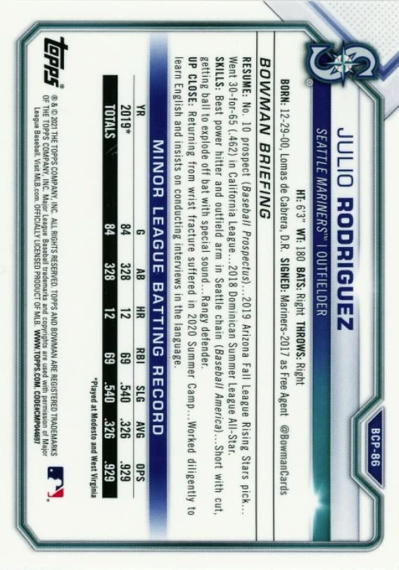 Baseball Rookie Card C173534