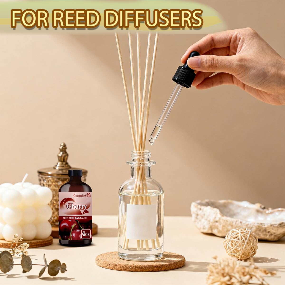 Peach 4 Fl Oz and Lavender 16 Fl Oz Essential Oil E748155