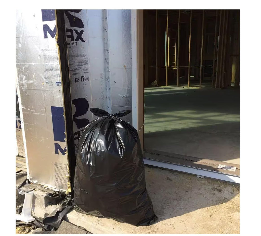42 Gallon 50 Count 3 Mil Black Heavy Duty Trash Bags R406