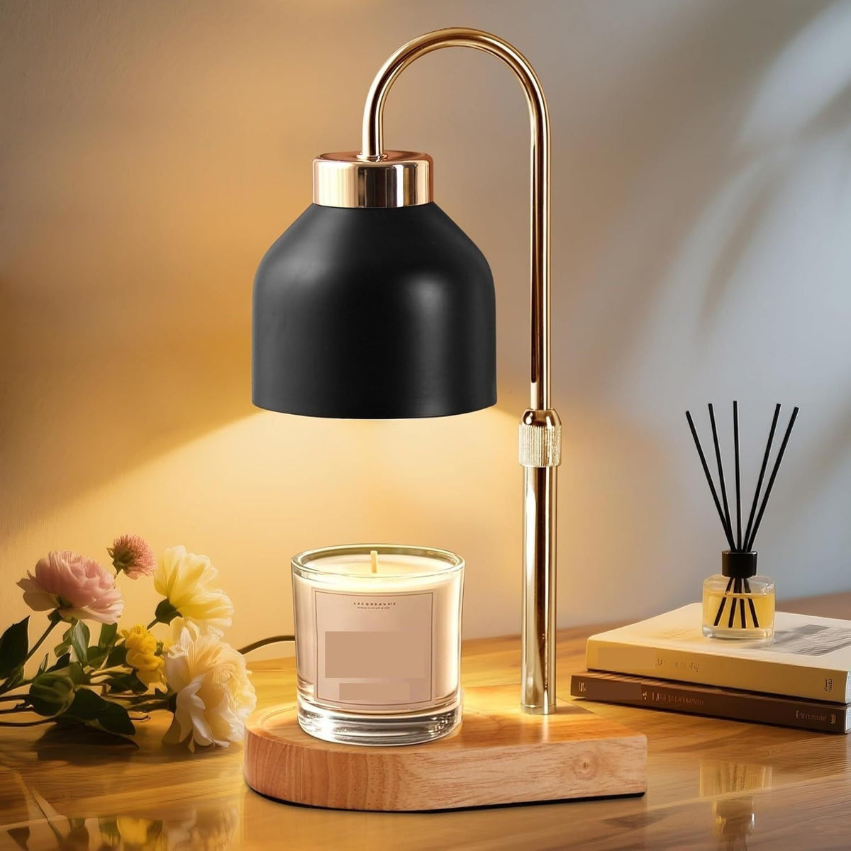 Height Adjustable Dimmable Candle Warmer Lamp with Timer S431973