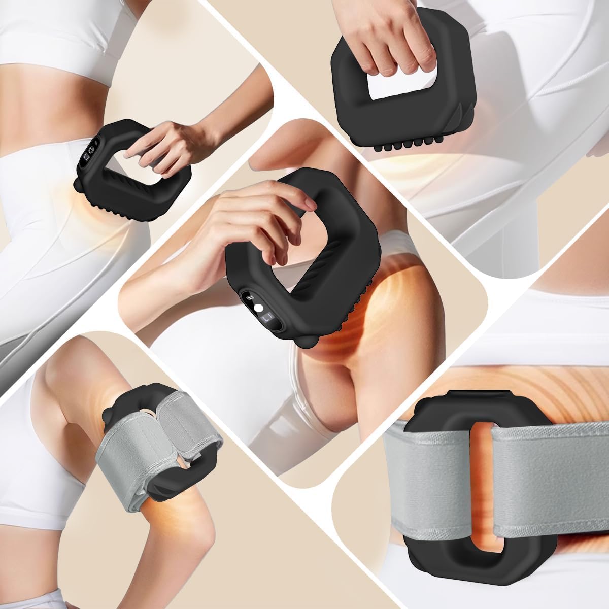 Adjustable Portable Cordless Full-Body Massager with Belt L847