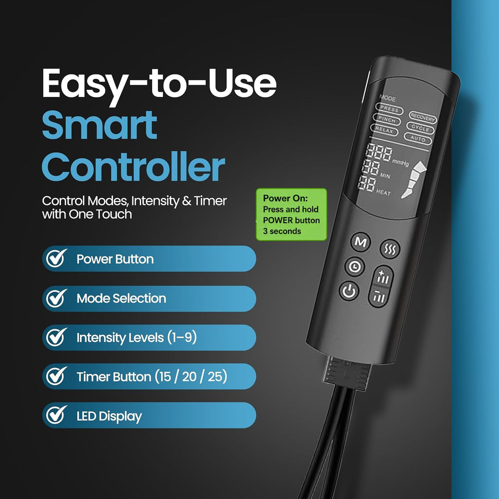 Air Compression Leg Massager with Heat V26565