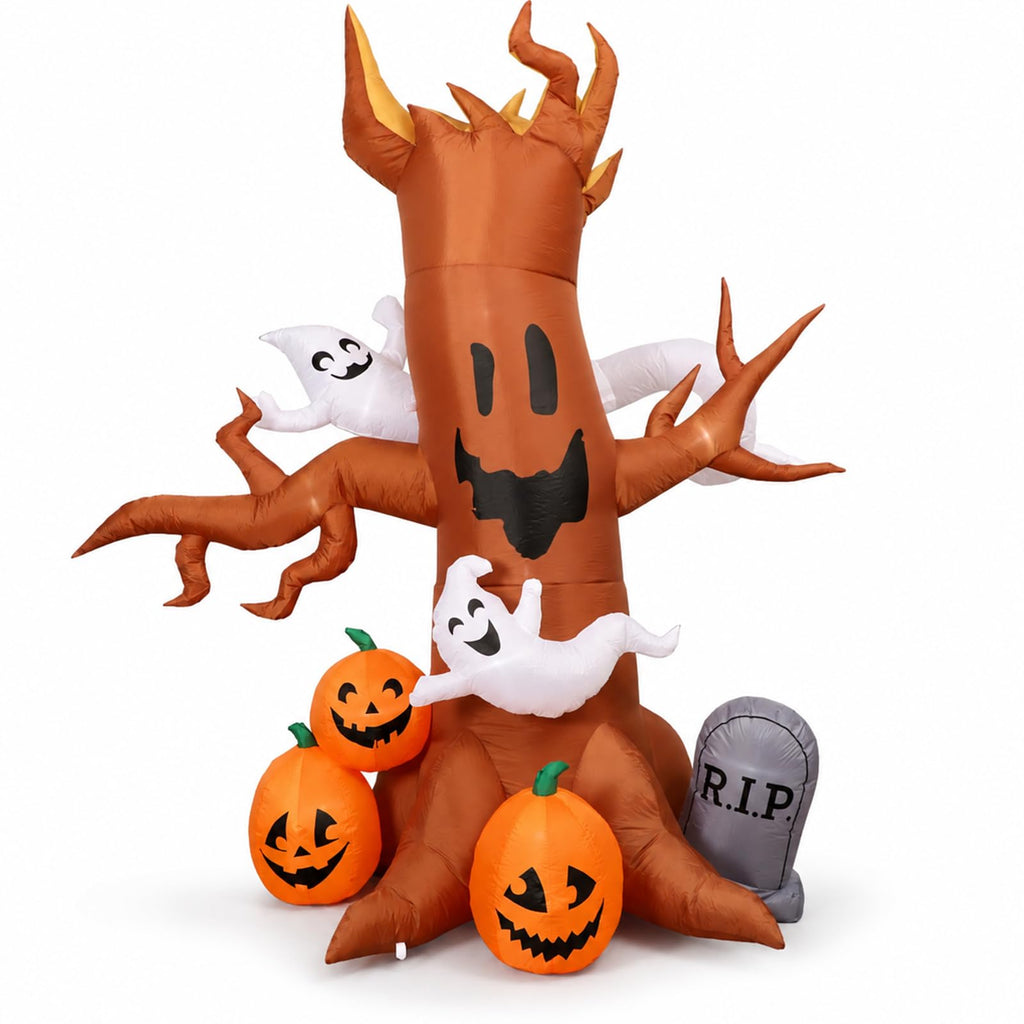 8FT Halloween Inflatable Ghost Tree Decoration X5785