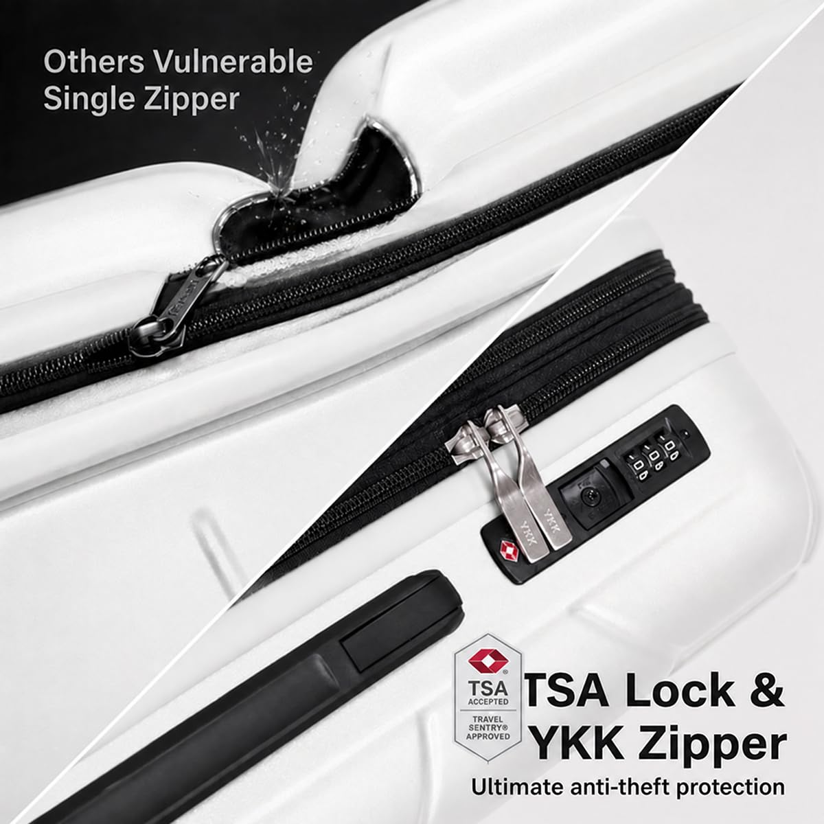 20 Inch Hardshell Expandable Carry On Luggage with TSA Lock E5429