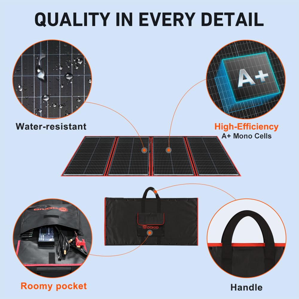 300W Portable Foldable Solar Panel Kit Q306