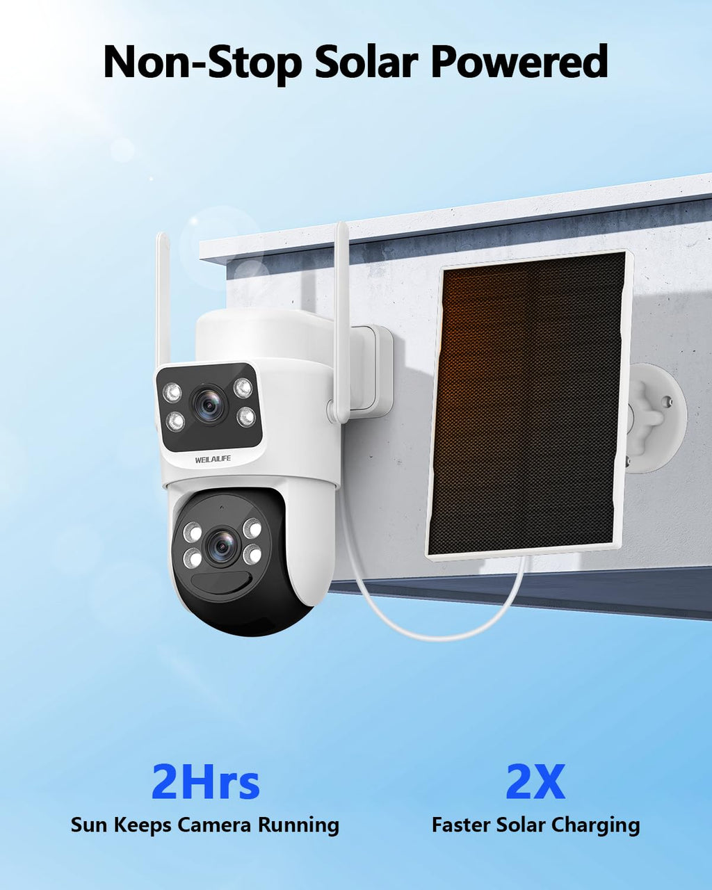 Wireless Security Camera System with 10" HD Monitor J948046