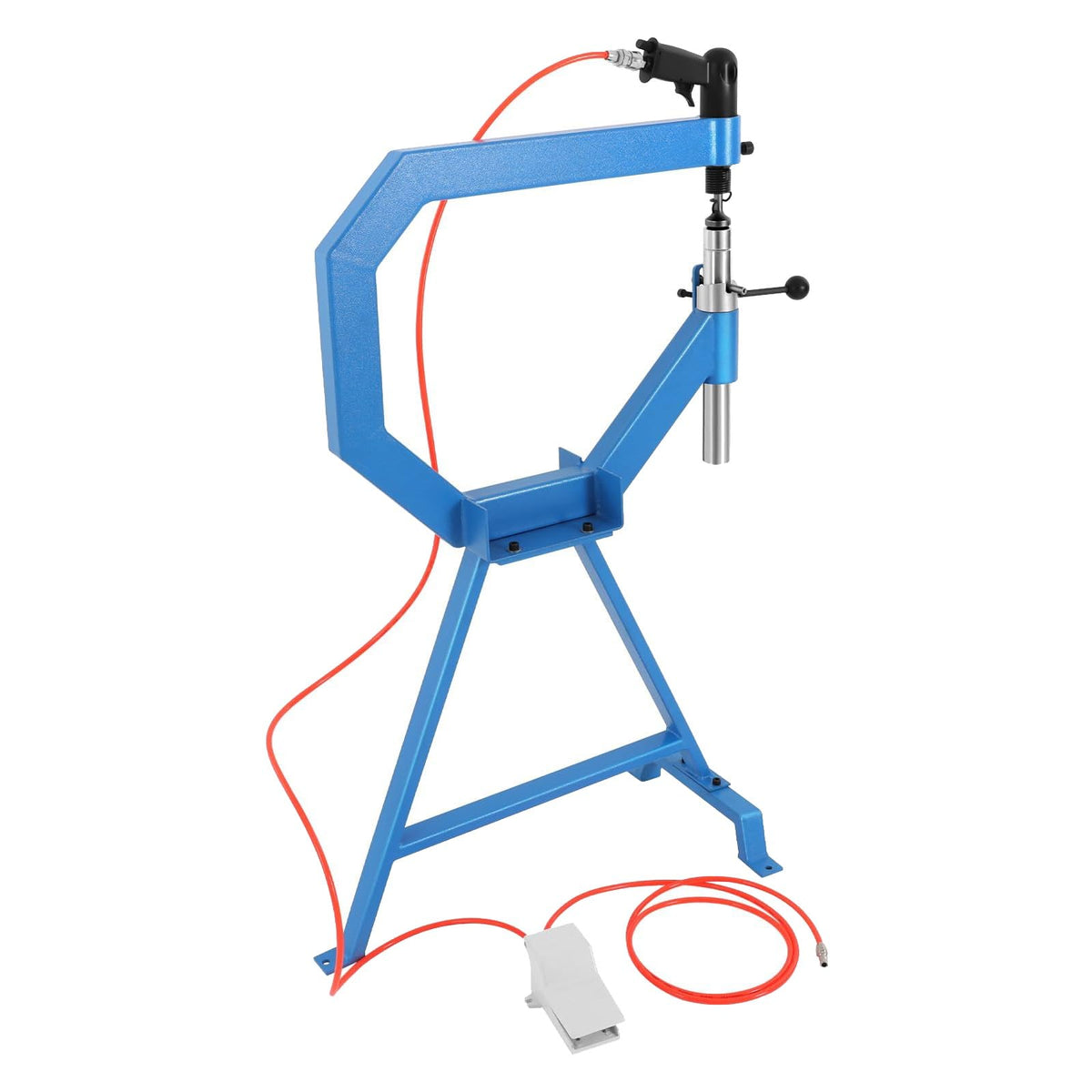 4 Inch Pneumatic Planishing Hammer with Cast Iron Stand and Foot Pedal F222124