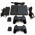 Black PlayStation 2 Console with 2 Wireless Controllers P486162