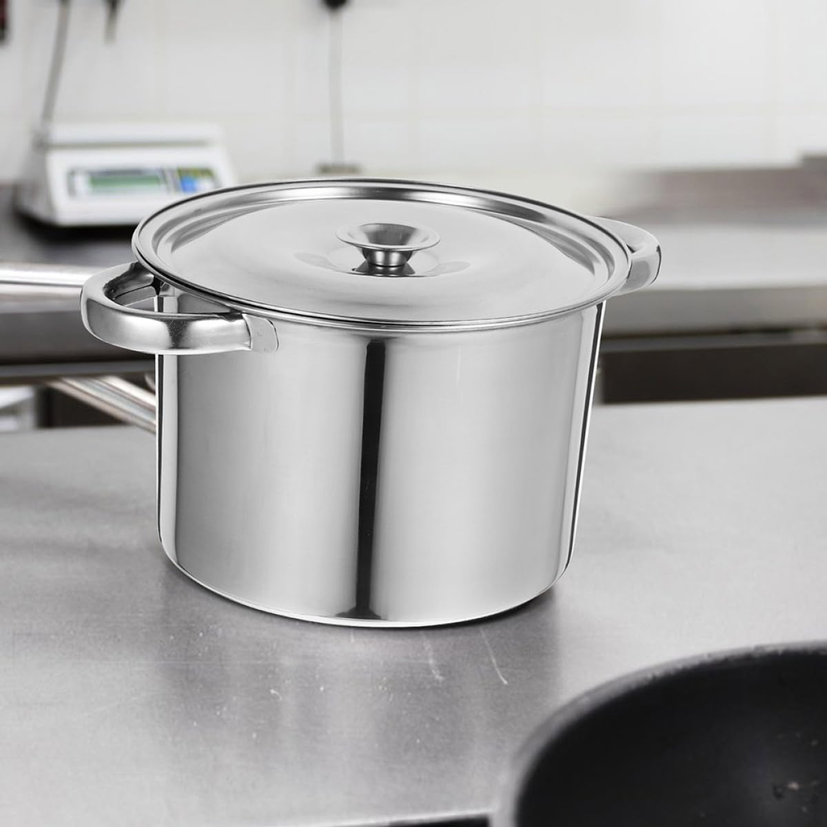 Stainless Steel Double Handle Stock Pot with Lid X6828