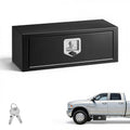 Underbody Truck Tool Box 27 x 10 x 10 Inch Heavy Duty Steel with Lock & Keys Black N23147