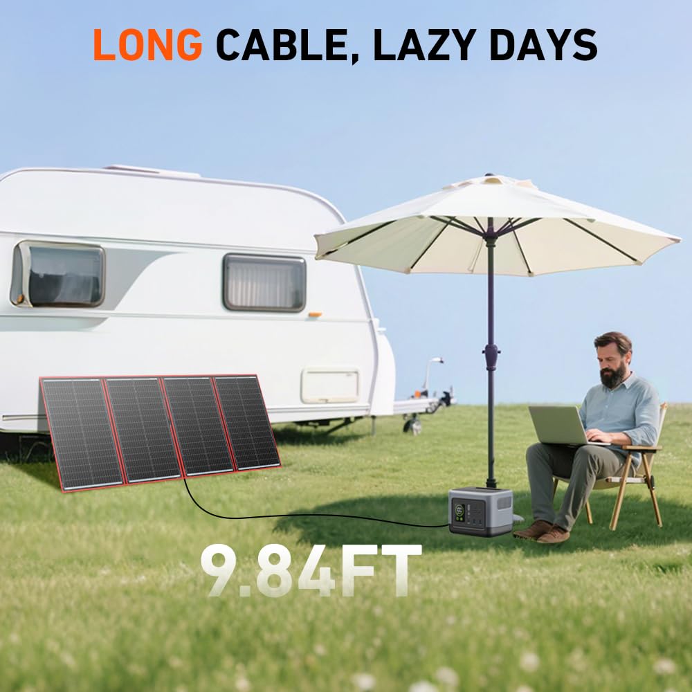 300W Portable Foldable Solar Panel Kit Q306
