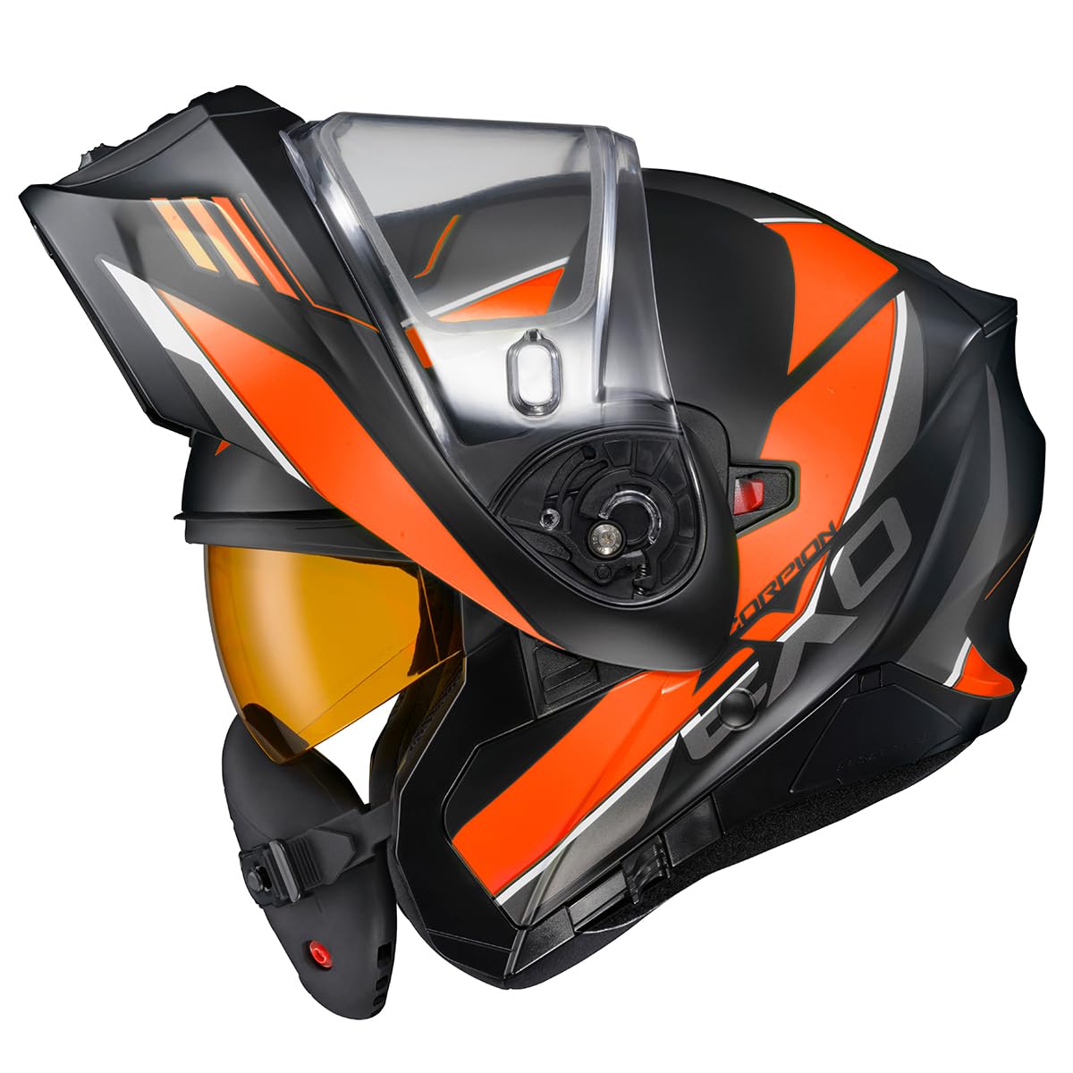 Orange Large Modular Snowmobile Helmet G848