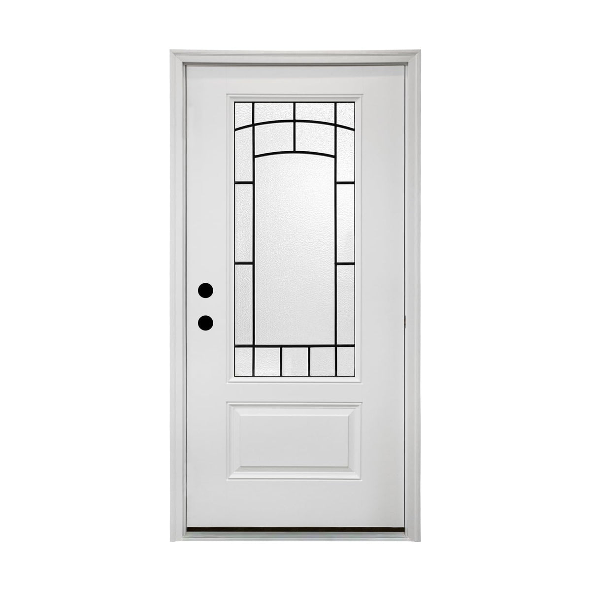 36 x 80 Smooth Fiberglass Entry Door with Brickmould X5406