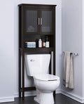 Over the Toilet Storage Cabinet with Glass Doors U201166