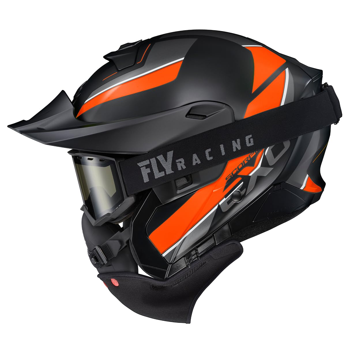 Orange Large Modular Snowmobile Helmet G848