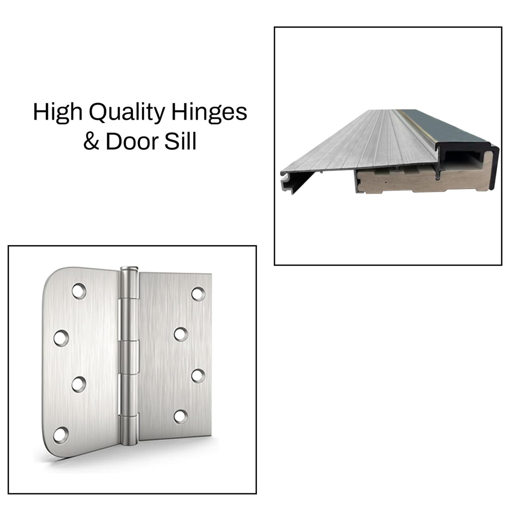 36 x 80 Smooth Fiberglass Entry Door with Brickmould X5406