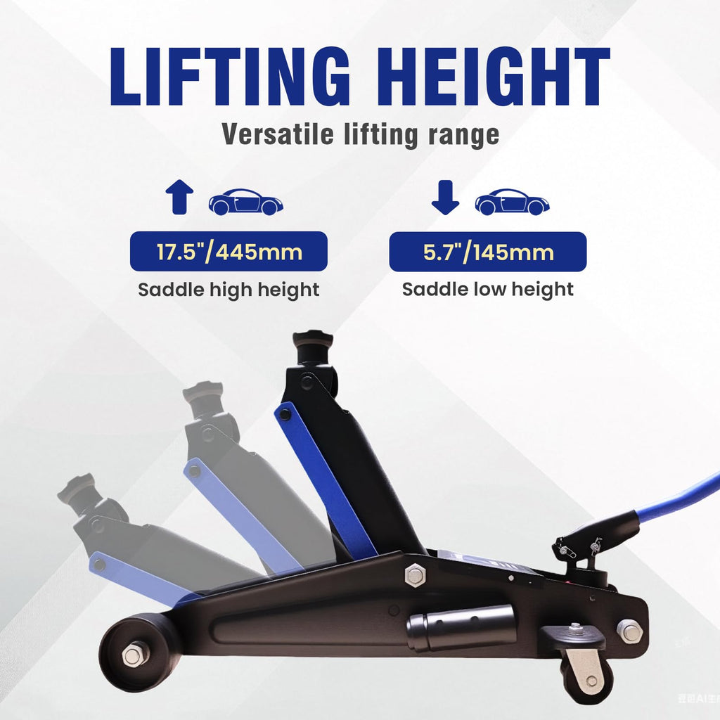 3 Ton Floor Jack with Wheels W43981