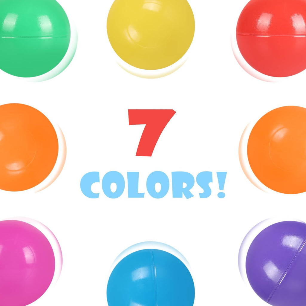 100 Pack BPA Free Colorful Plastic Balls C5057