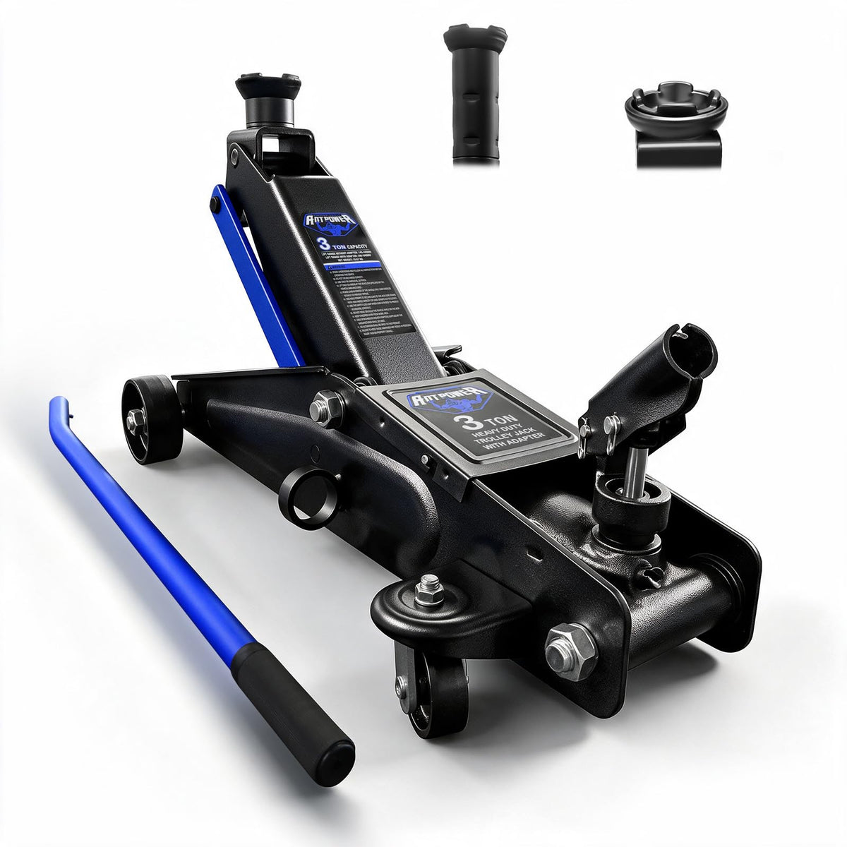 3 Ton Floor Jack with Wheels W43981