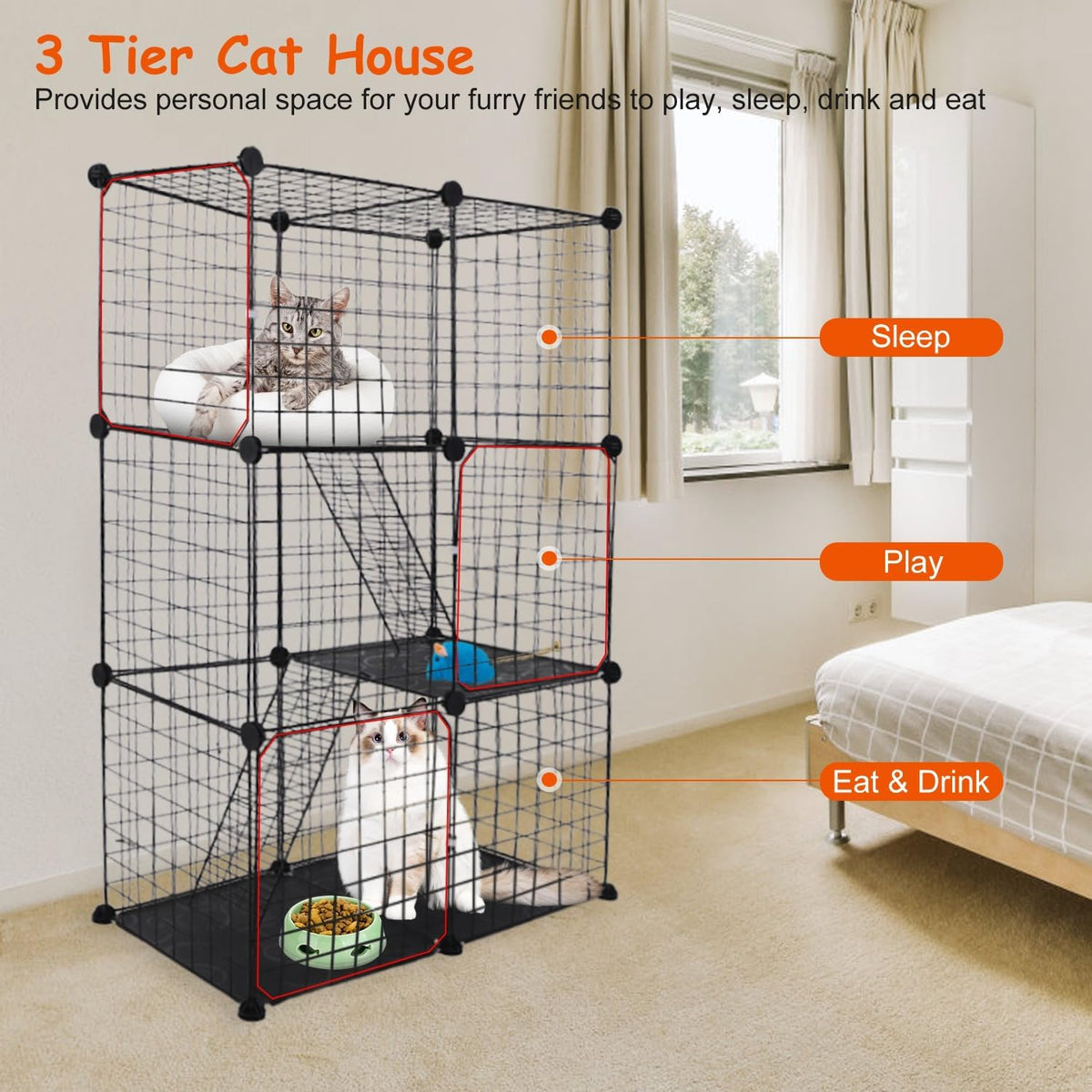 3-Tier Cat Cage Q4919