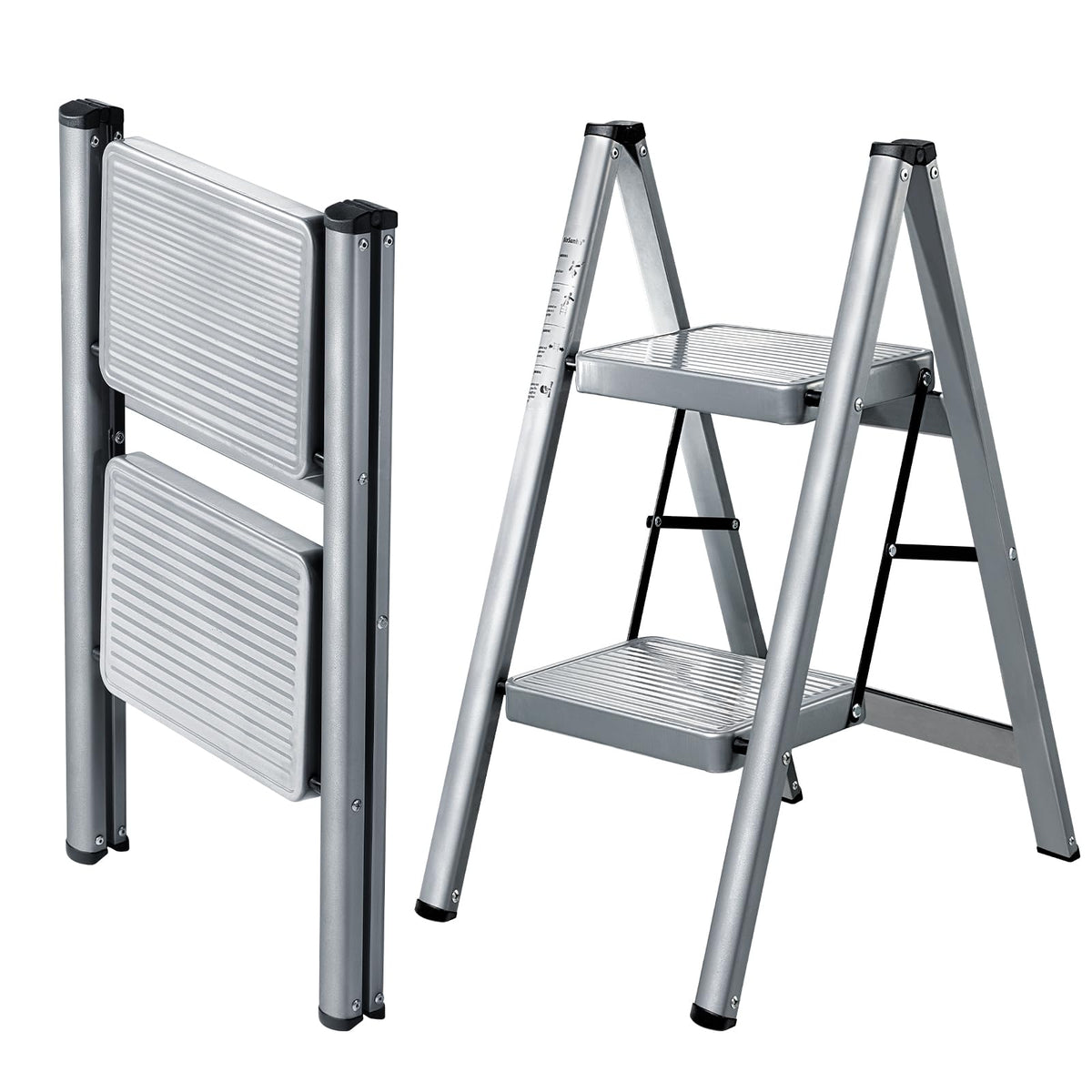 2 Step Steel Folding Step Stool P46239