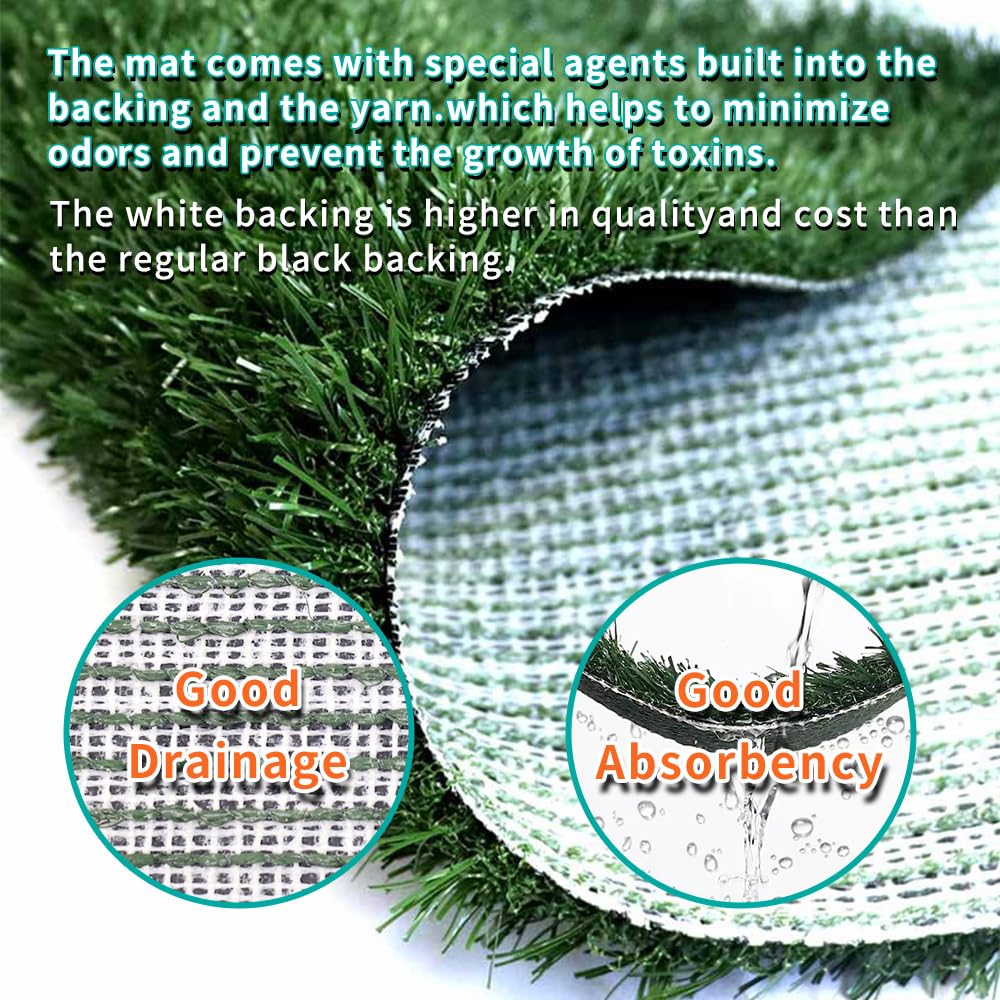 Artificial Turf Dog Grass Pad with Tray 30"X20" J235