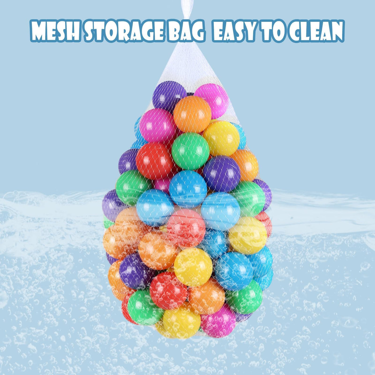 100 Pack BPA Free Colorful Plastic Balls C5057