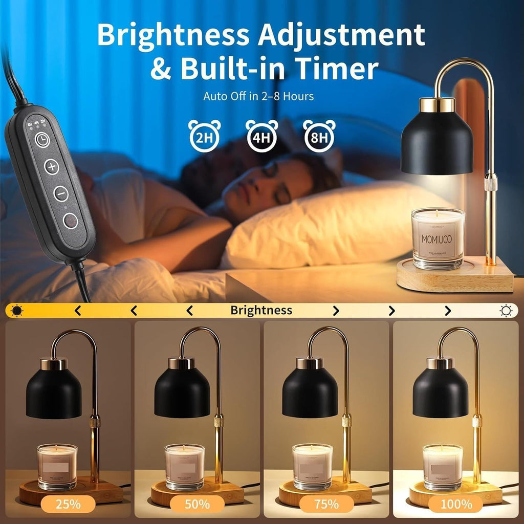 Height Adjustable Dimmable Candle Warmer Lamp with Timer S431973