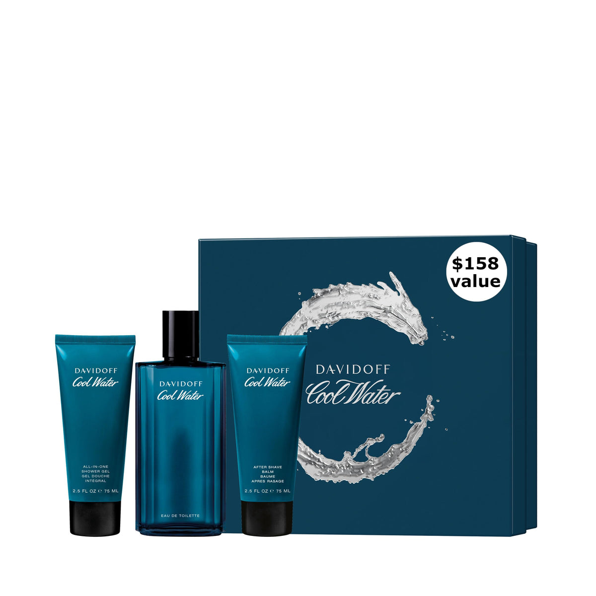 Eau de Toilette 3-Piece Set 4.2 oz EDT 2.5 oz Shower Gel 2.5 oz After Shave Balm Y799