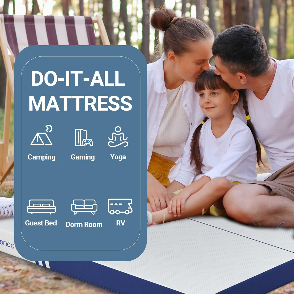 Foldable Memory Foam Mattress Topper Twin 4 Inch Y342