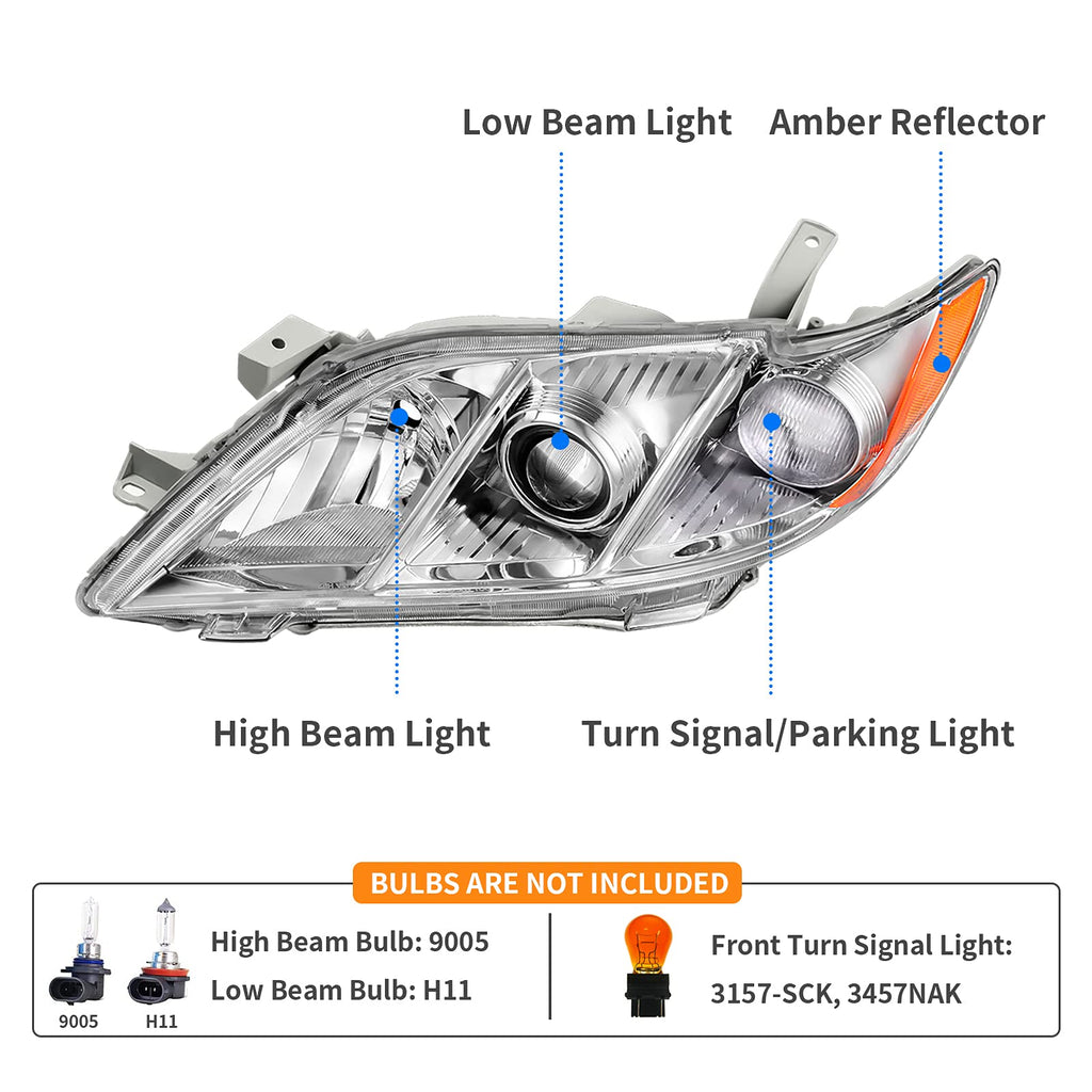 Headlight Assembly Chrome R21027