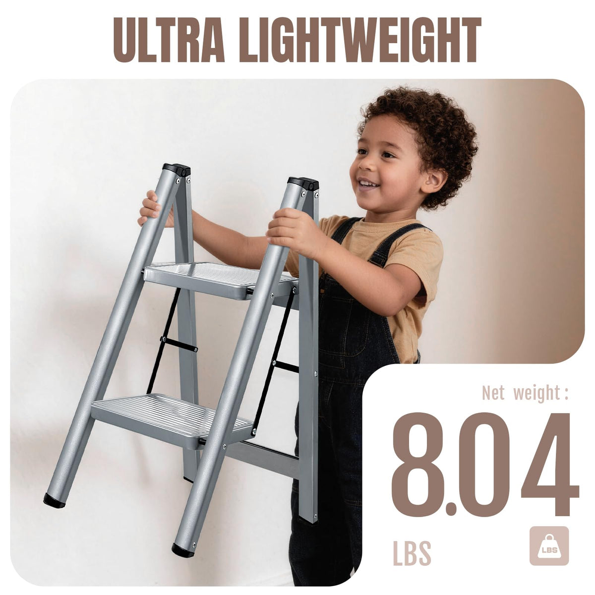 2 Step Steel Folding Step Stool P46239