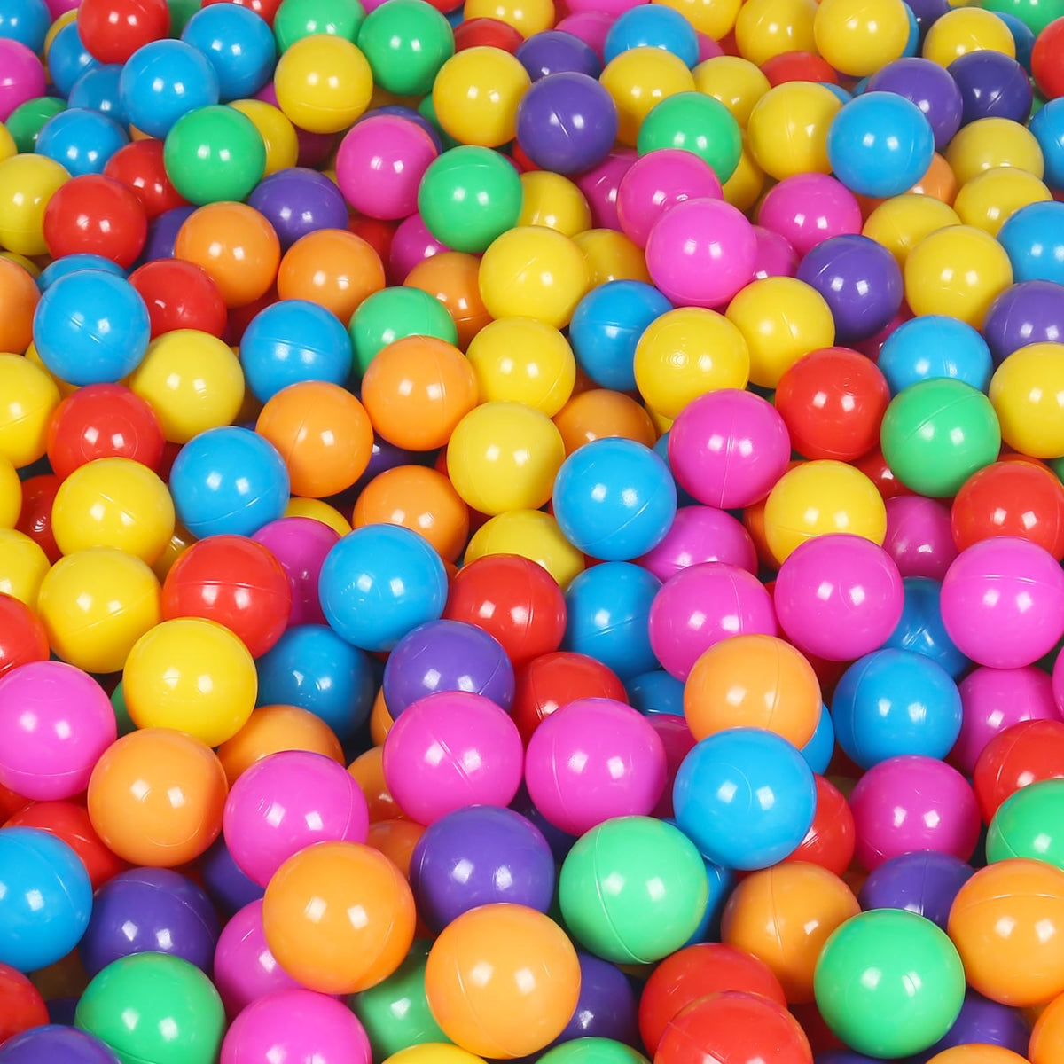 100 Pack BPA Free Colorful Plastic Balls C5057