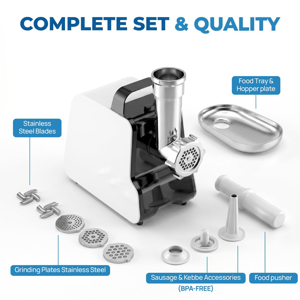 2300W Electric Meat Grinder with 2 Blades and 3 Grinding Plates Y380382
