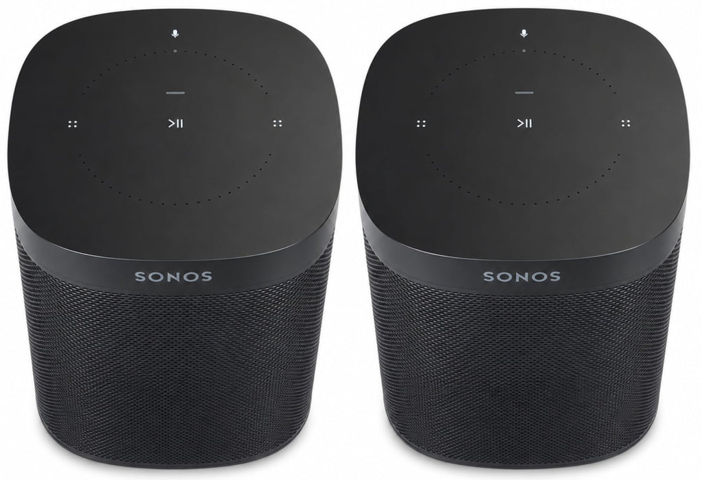 Black Voice Controlled Smart Speaker 2-Pack P5149