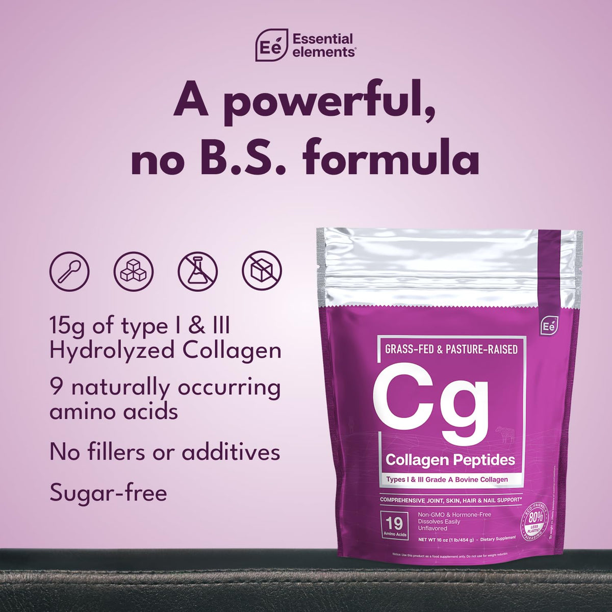 Hydrolyzed Collagen Peptides Powder 30 Servings W4108
