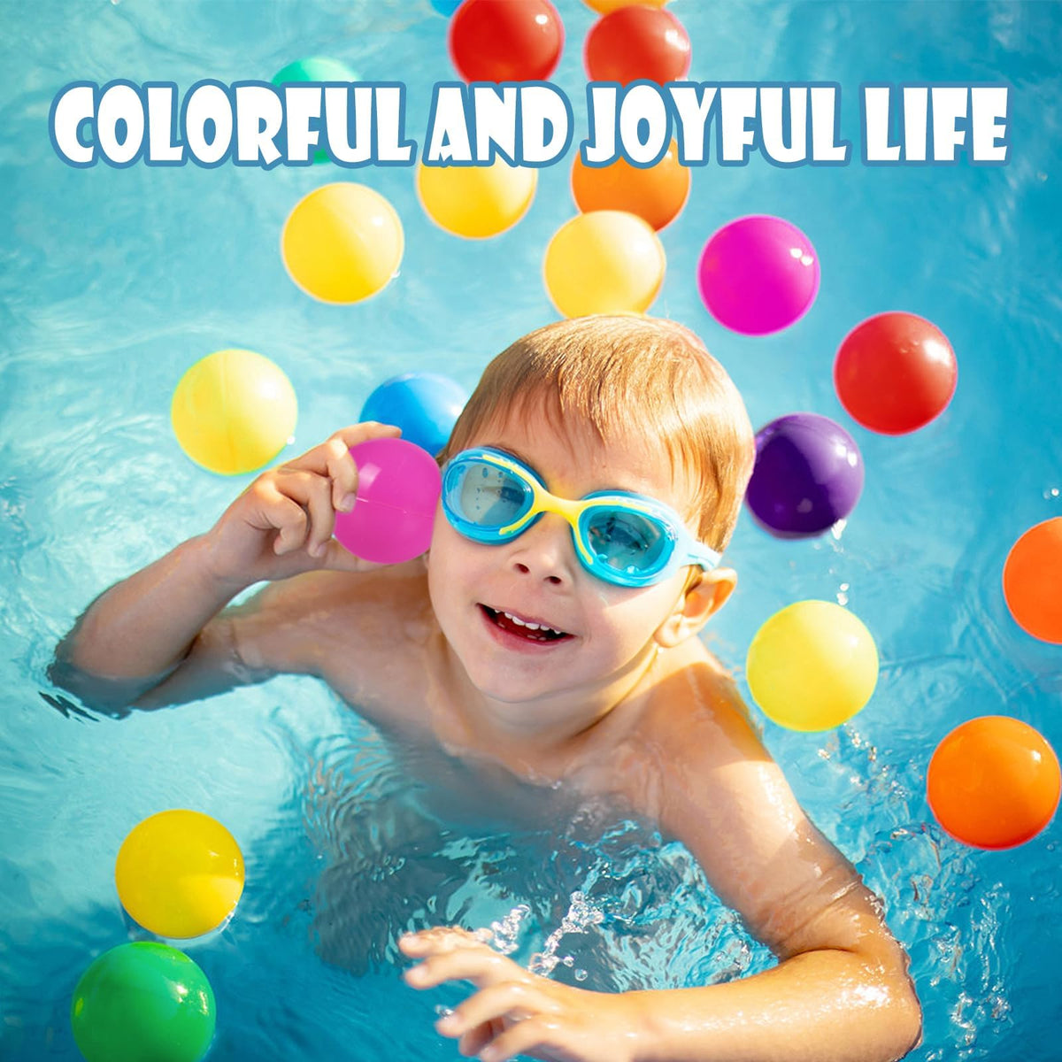 100 Pack BPA Free Colorful Plastic Balls C5057