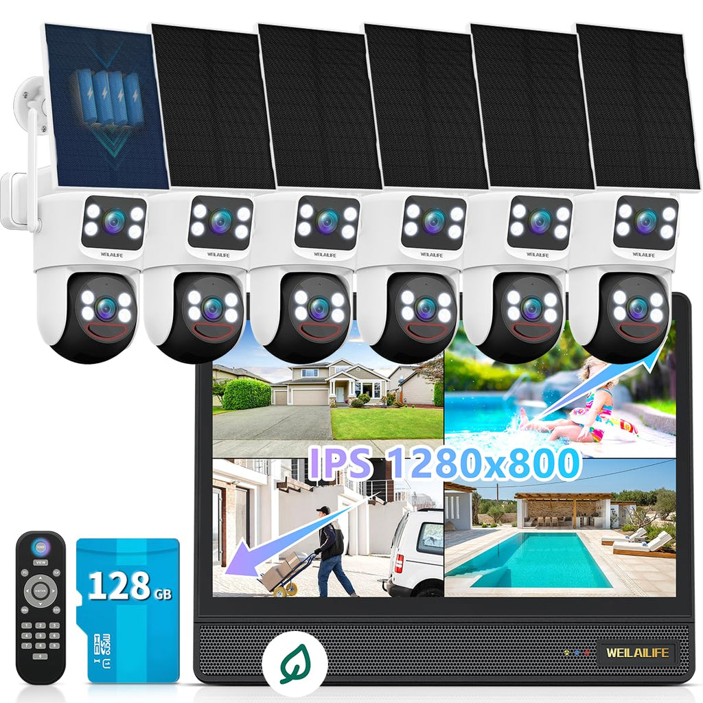 Wireless Security Camera System with 10" HD Monitor J948046