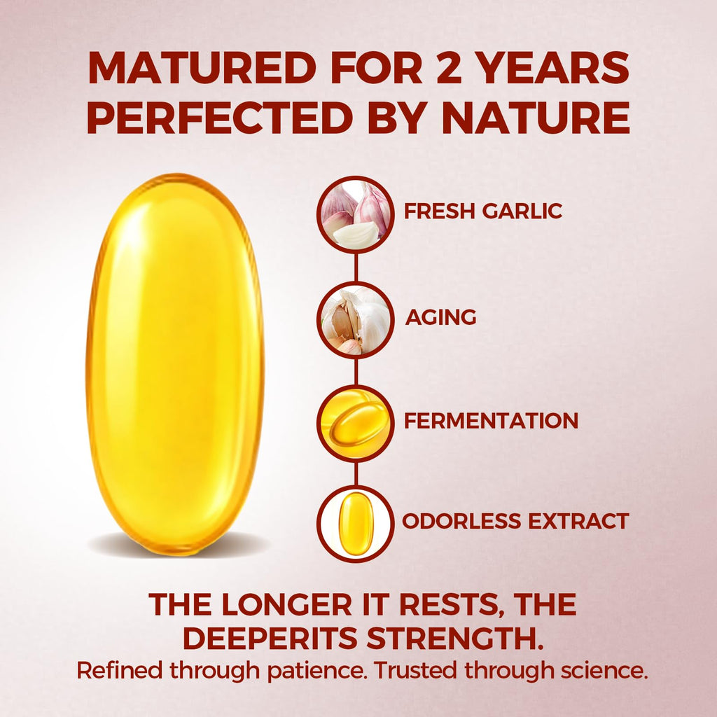 Odorless Aged Garlic Extract Capsules 7500, 300 Count X65315