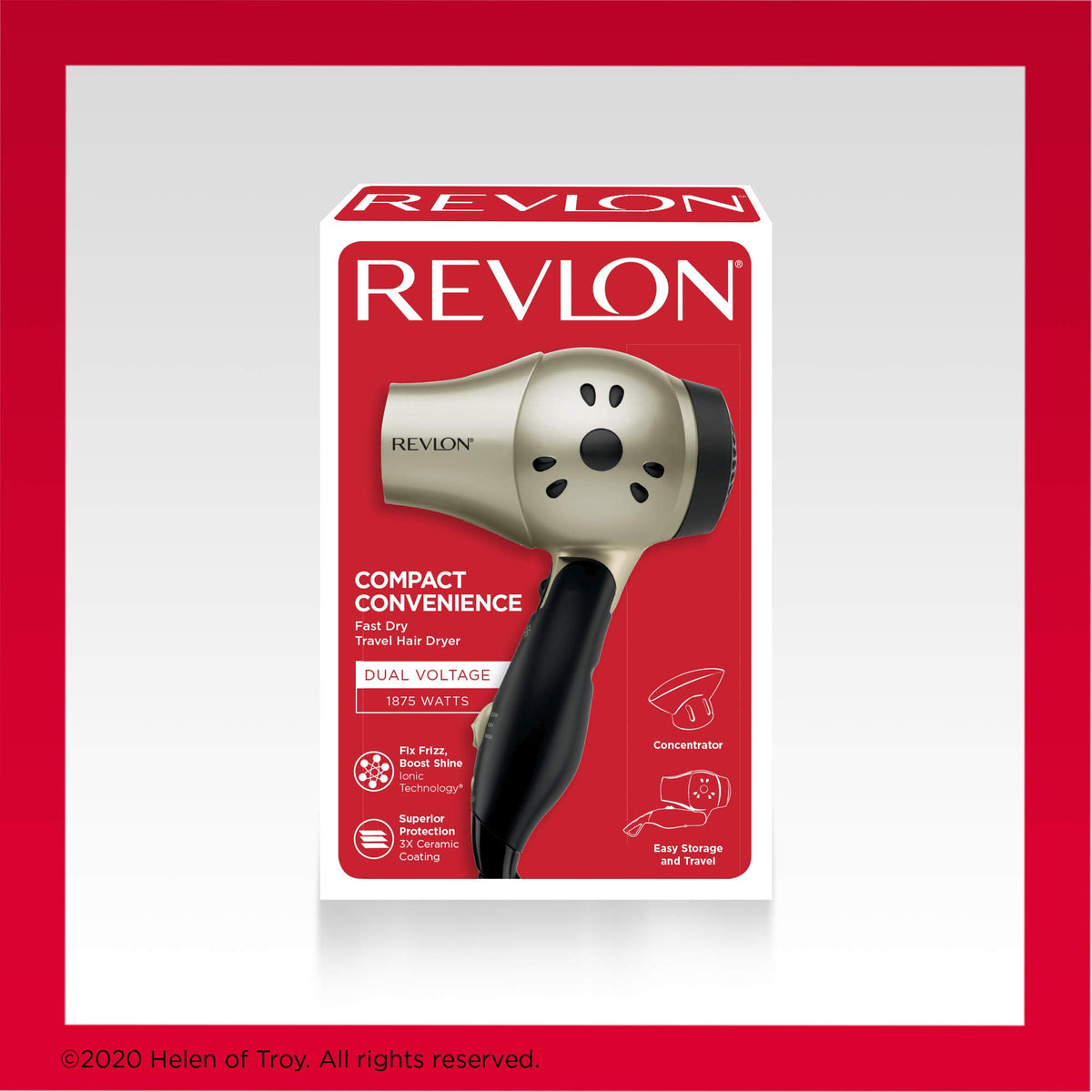 1875W Compact Folding Handle Hair Dryer V458